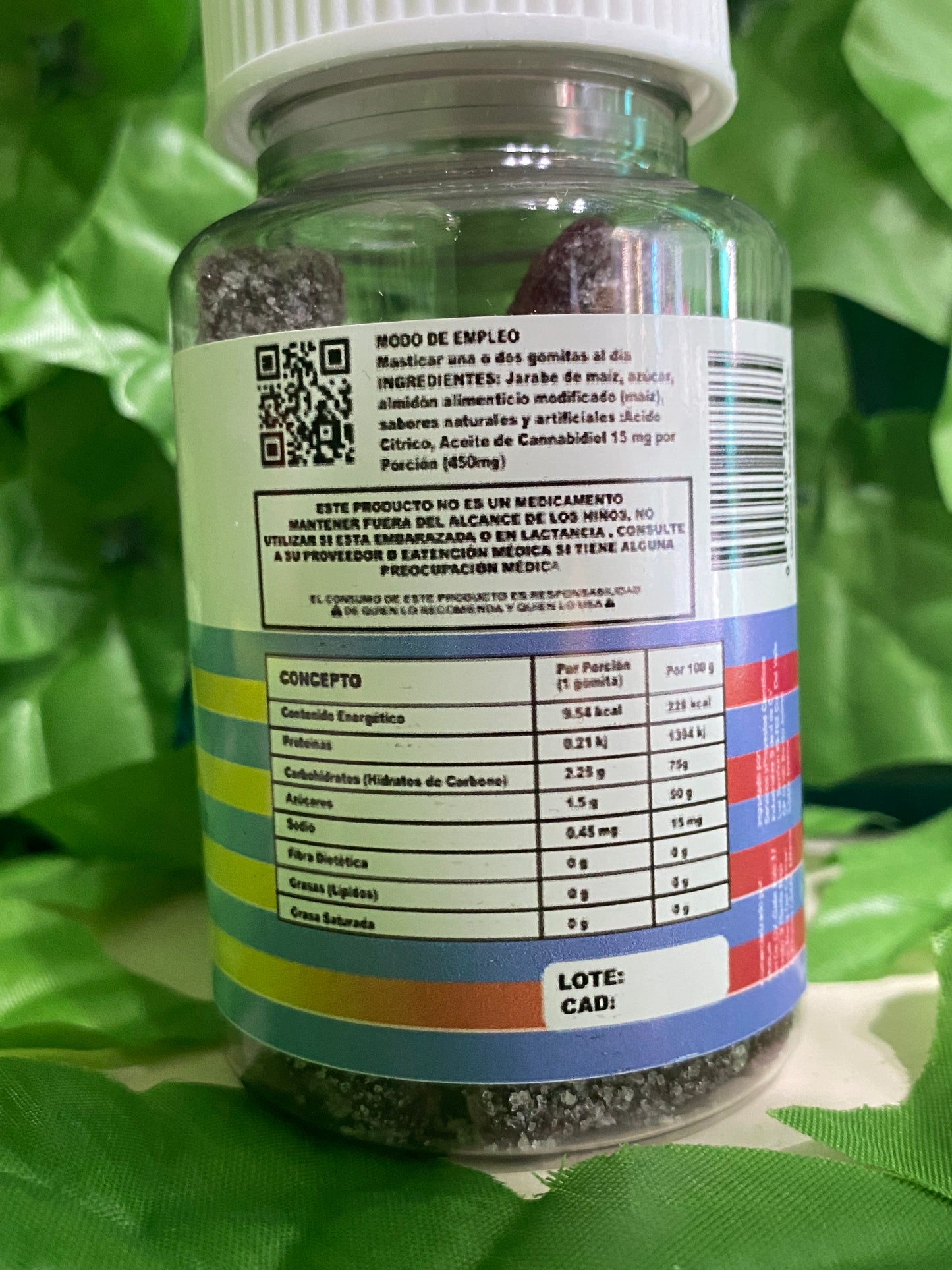 Gomitas de CBD de Melatonina de 15 y 26 mg